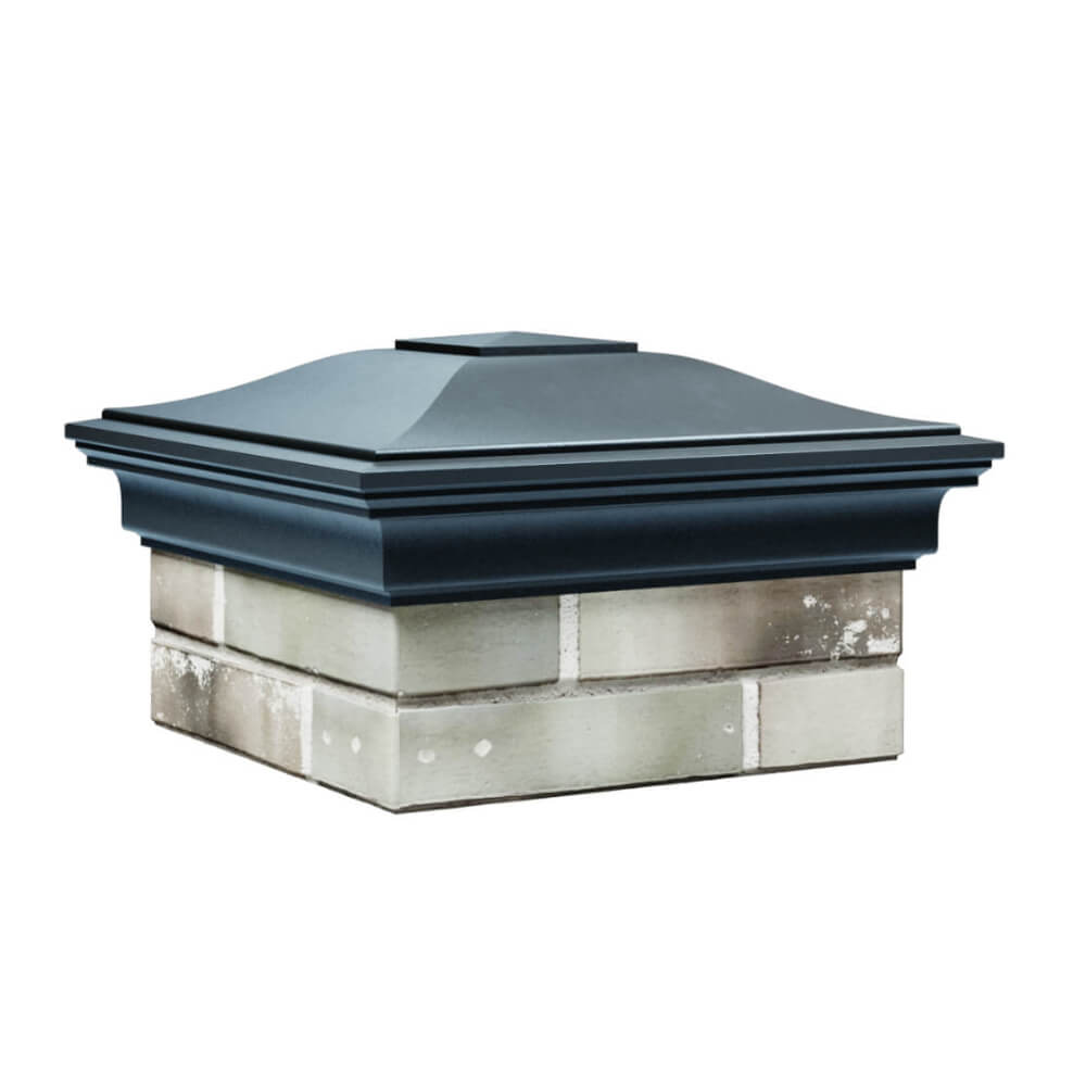 Колпак Zking Монблан Серый на столб 1.5х1.5 еврокирпича 0.7НФ (355х355мм) в Новокузнецке фото