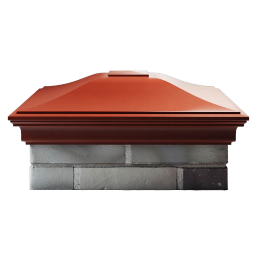 Колпак Zking Монблан Красный на столб 2х2 кирпича (515х515мм) в Новокузнецке фото