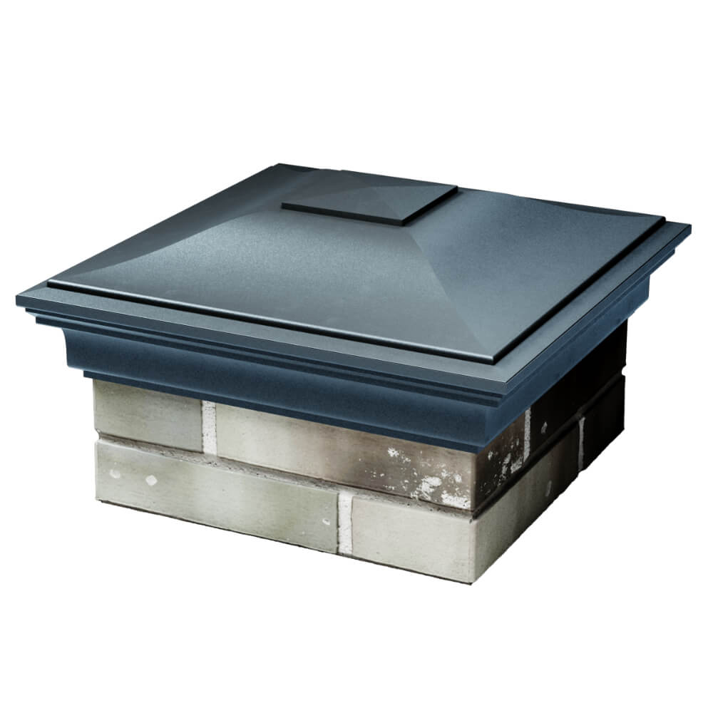 Колпак Zking Монблан Серый на столб 1.5х1.5 кирпича (385х385мм) в Новокузнецке фото