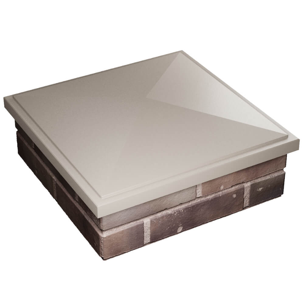 Колпак Zking БонаМоно Бежевый на столб 2х2 кирпича (515х515, 530х530мм) в Новокузнецке фото