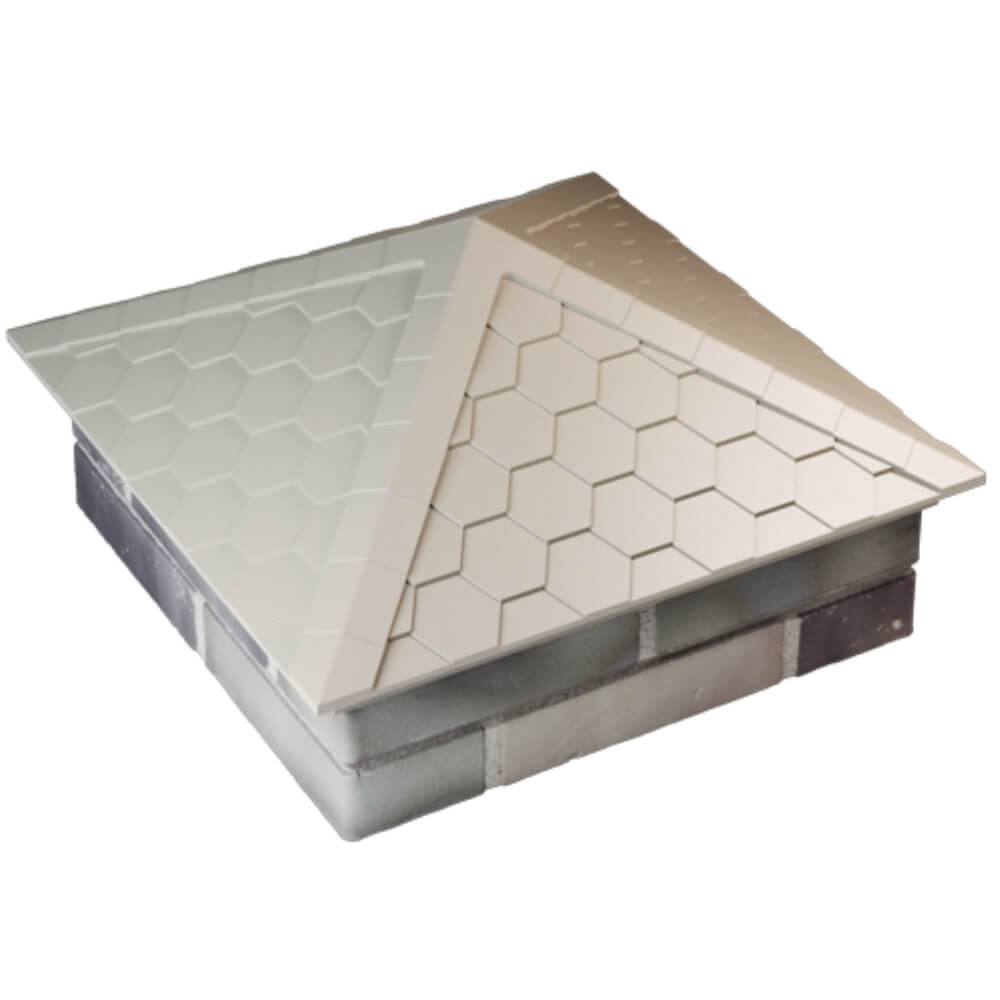 Колпак Zking Эверест Бежевый на столб 2х2 кирпича (535х535мм) Новокузнецк фото