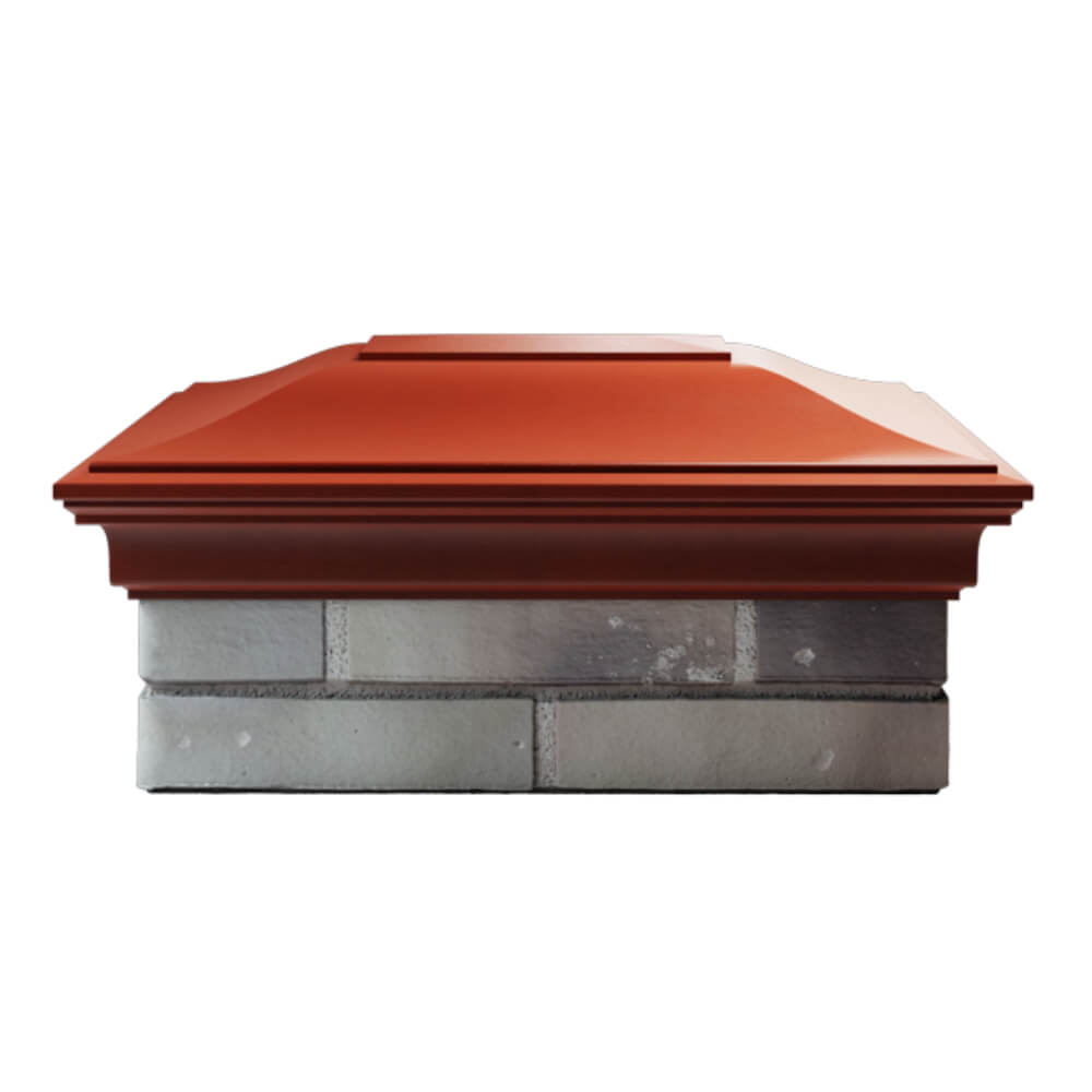 Колпак Zking Монблан Красный на столб 2х1.5 кирпича (515х385мм) в Новокузнецке фото