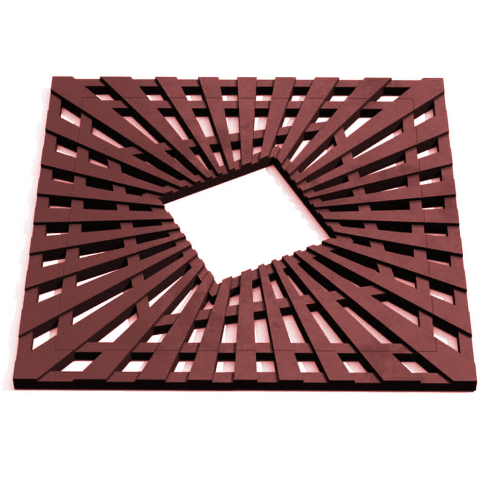 Приствольная решетка для дерева ZKING ATMOSPHERE 1.2х1.2м Коричневая Новокузнецк фото