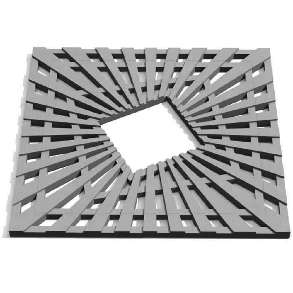 Приствольная решетка для дерева ZKING ATMOSPHERE 1.2х1.2м Серая Новокузнецк фото