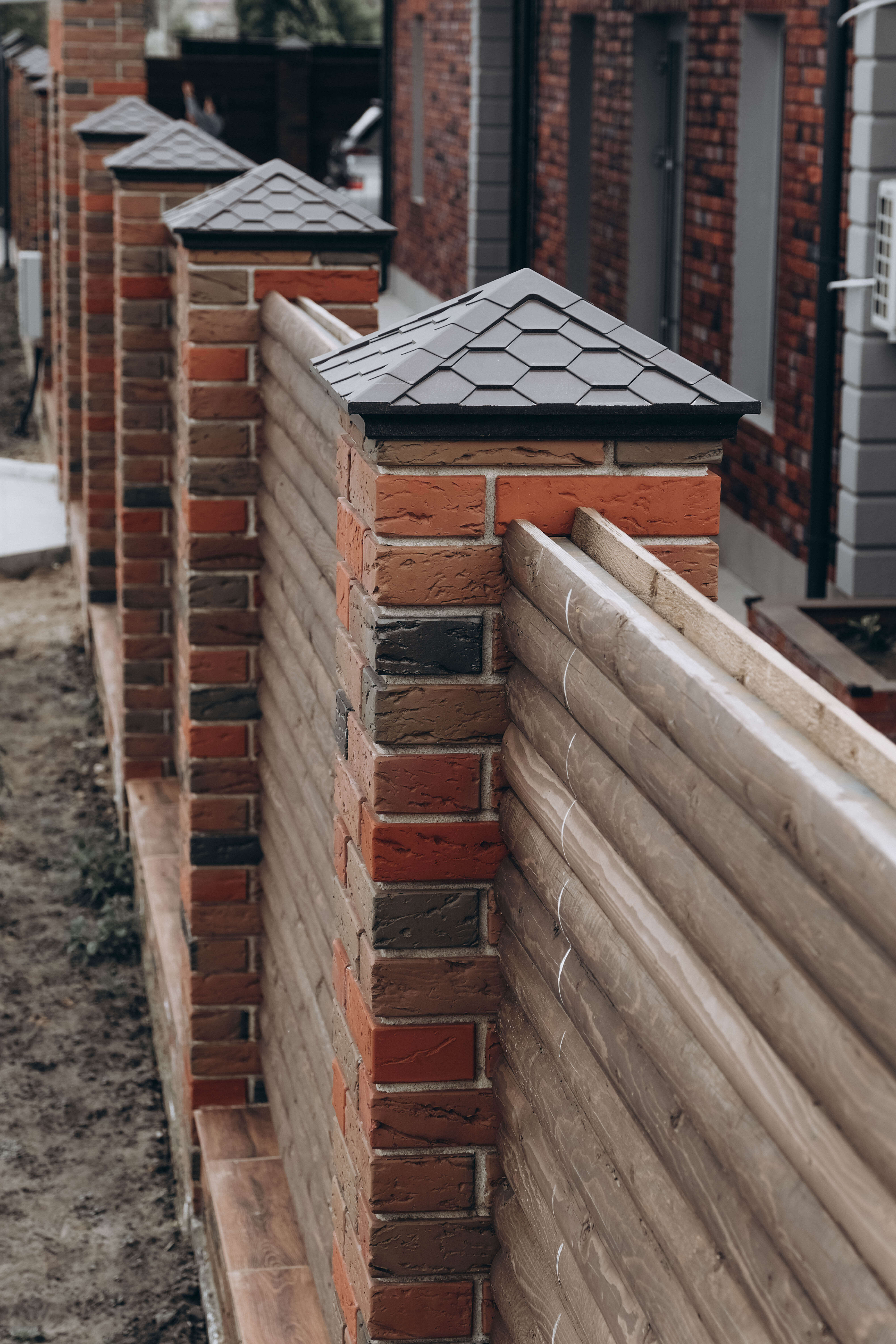 Колпак Zking Эверест Коричневый на столб 1.5х1.5 кирпича (390х390мм) в Новокузнецке фото