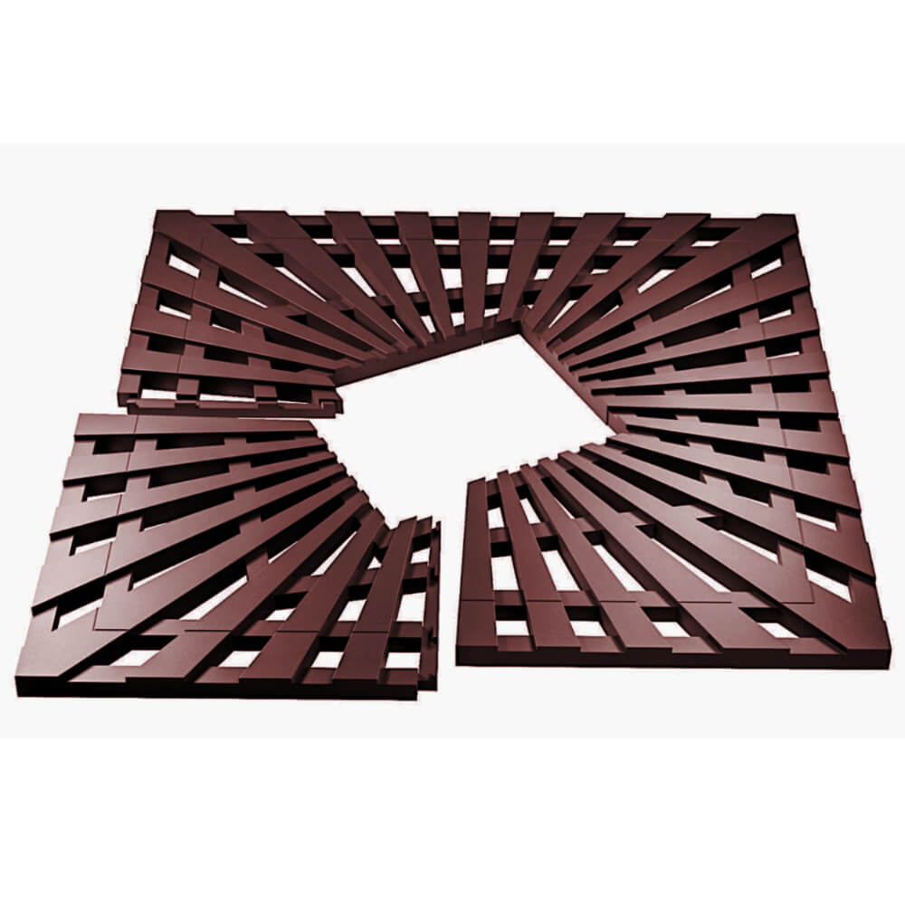 Приствольная решетка для дерева ZKING ATMOSPHERE 1.2х1.2м Коричневая в Новокузнецке фото