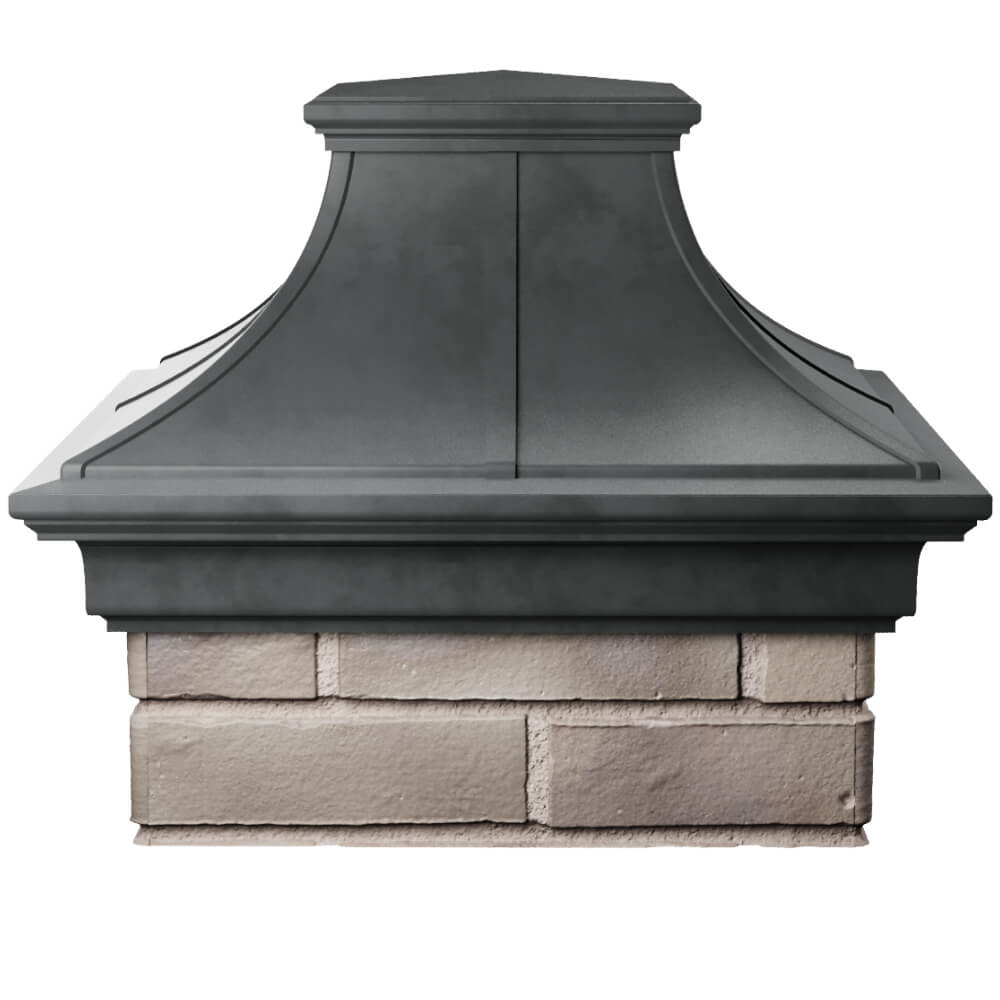 Колпак Zking Монблан Премиум Серый на столб 1.5х1.5 кирпича (385х385мм) Новокузнецк фото