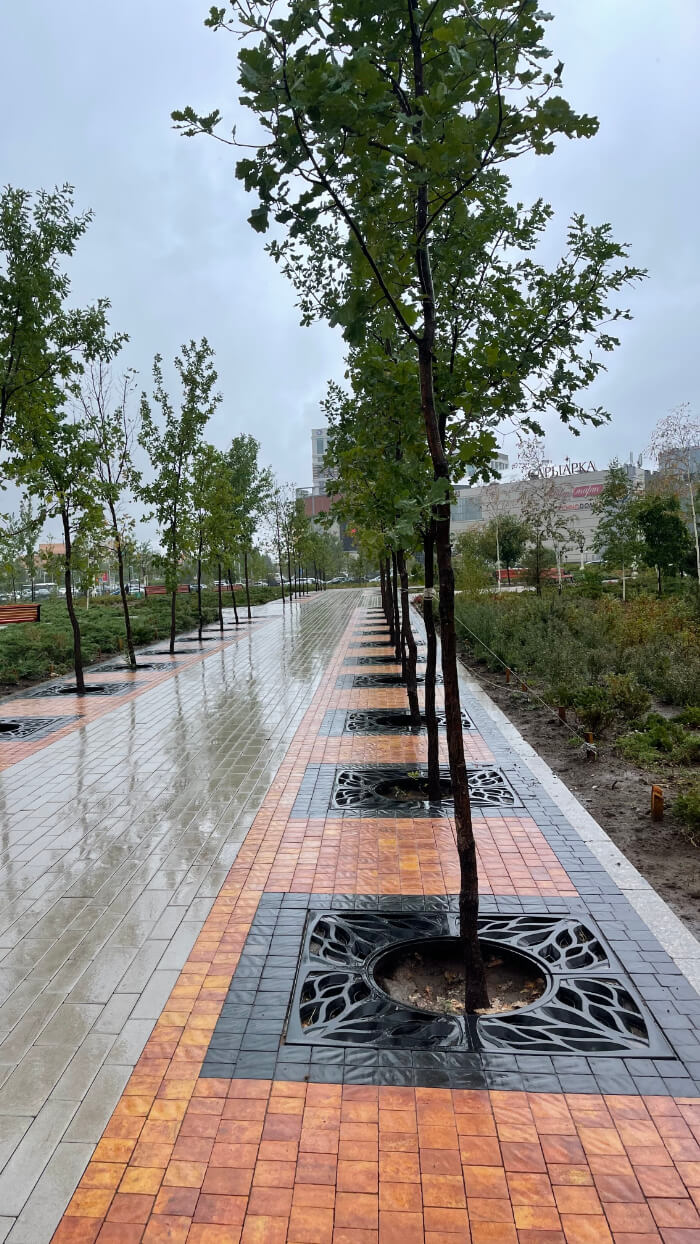 Приствольная решетка для дерева ZKING CRUST 1.2х1.2м Черная в Новокузнецке фото