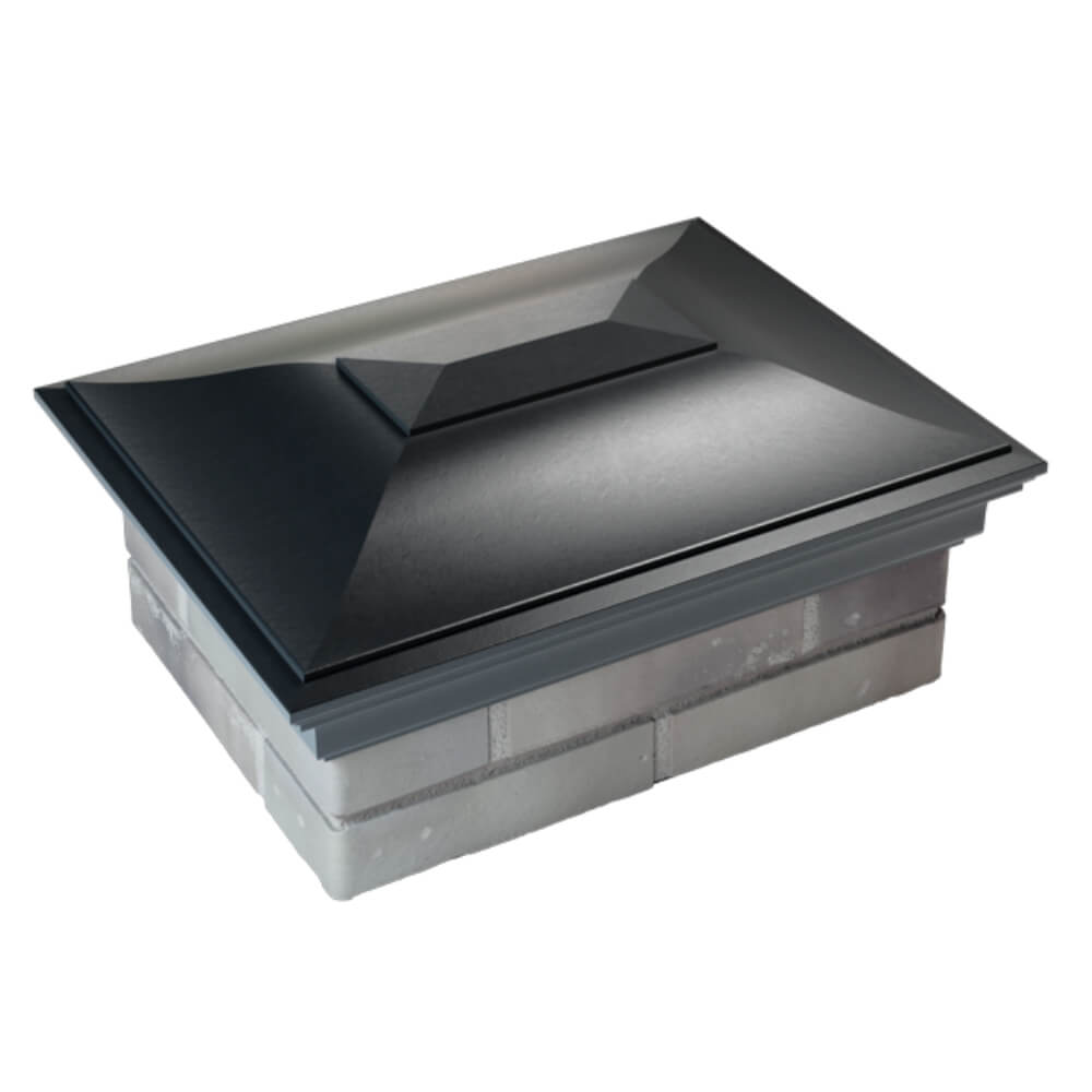 Колпак Zking Монблан Черный на столб 2х1.5 кирпича (515х385мм) Новокузнецк фото