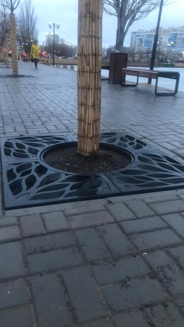 Приствольная решетка для дерева ZKING CRUST 1.2х1.2м Черная в Новокузнецке фото