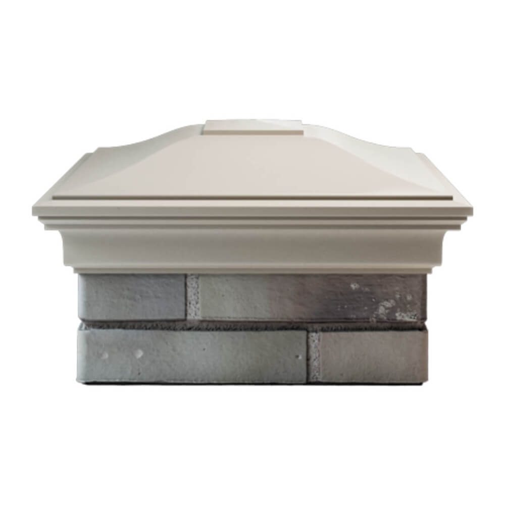 Колпак Zking Монблан Бежевый на столб 1.5х1.5 еврокирпича 0.7НФ (355х355мм) Новокузнецк фото