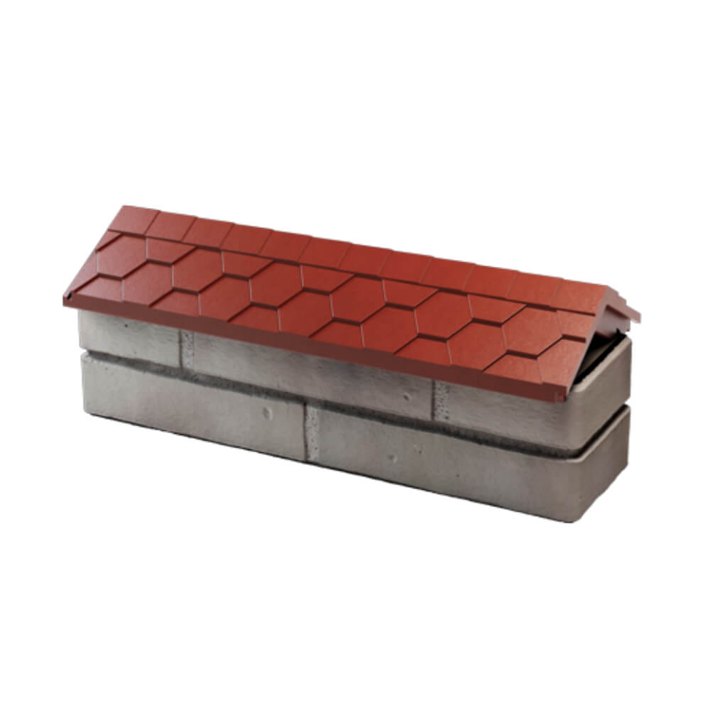 Парапет Zking Эверест Красный с посадкой на 0.5 кирпича (130мм) в Новокузнецке фото