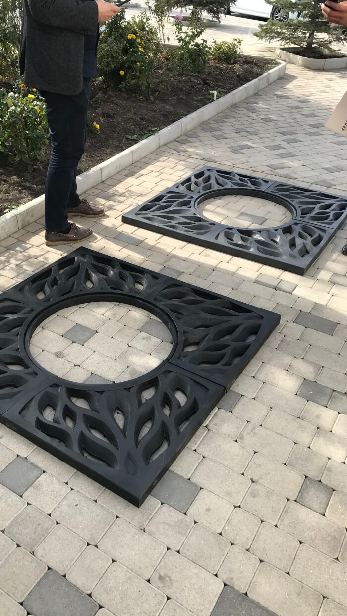 Приствольная решетка для дерева ZKING CRUST 1.2х1.2м Черная в Новокузнецке фото