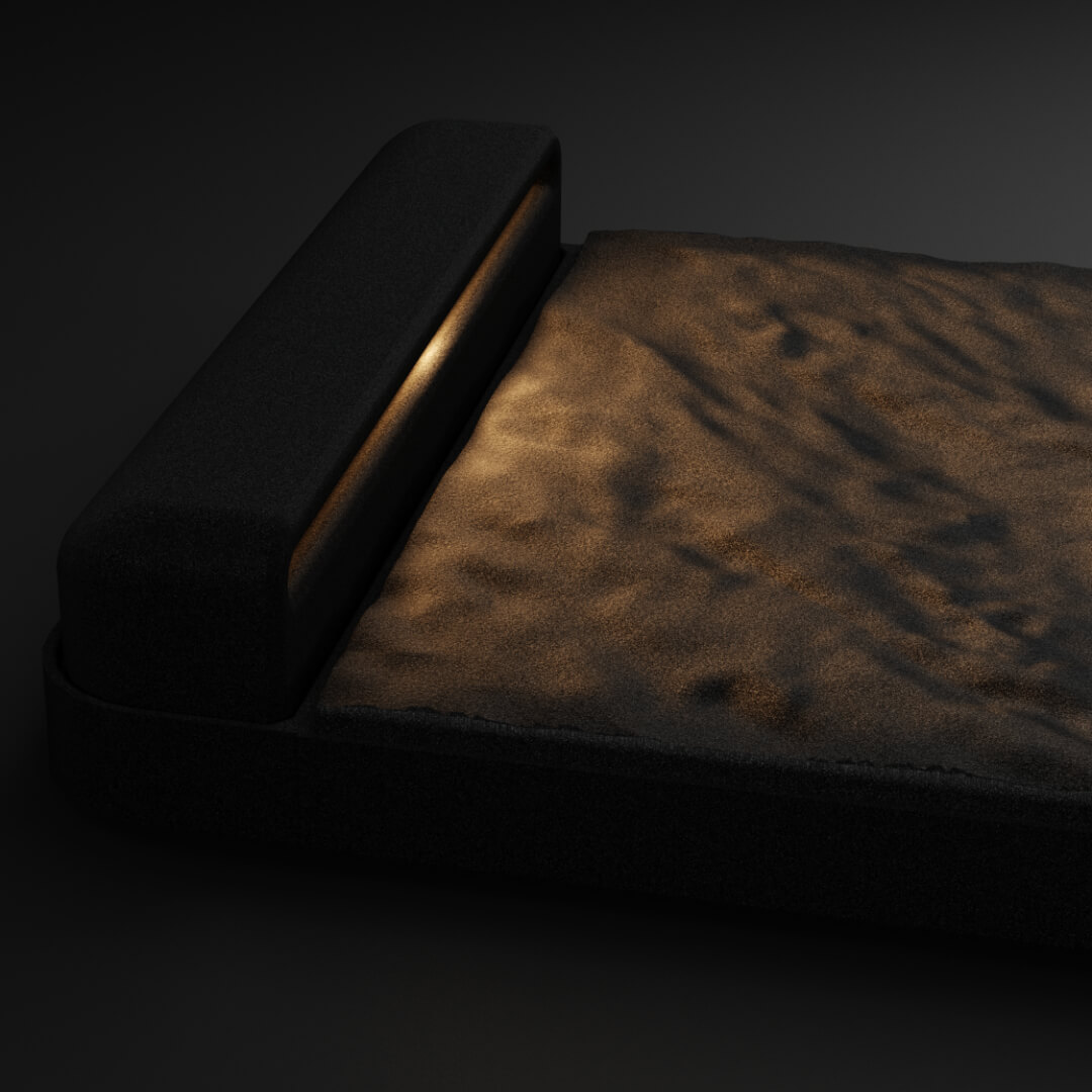 LED Светильник для шаговой плиты STONE Черный Сланец 330х75х98мм Новокузнецк фото