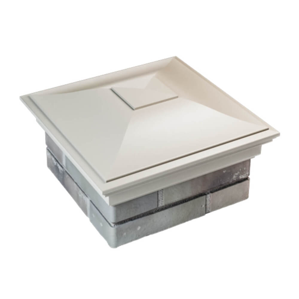 Колпак Zking Монблан Бежевый на столб 1.5х1.5 еврокирпича 0.7НФ (355х355мм) в Новокузнецке фото