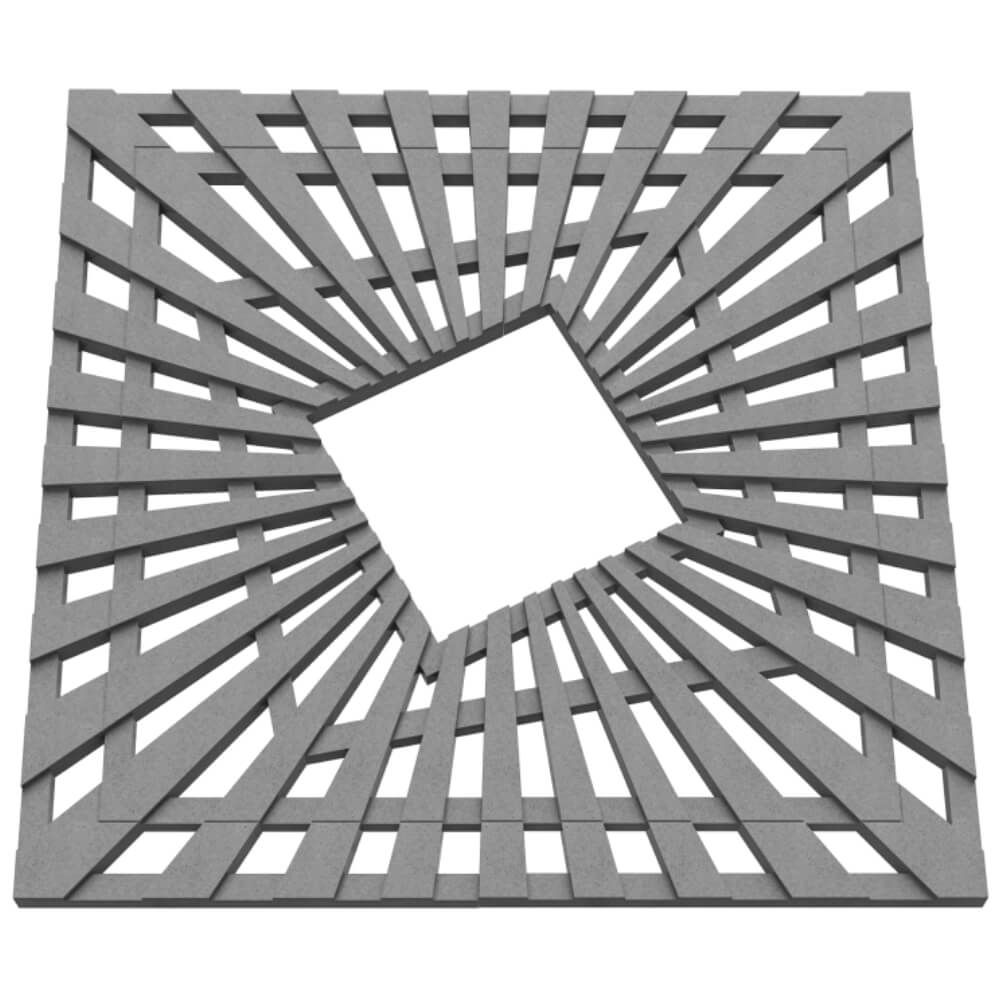 Приствольная решетка для дерева ZKING ATMOSPHERE 1.2х1.2м Серая в Новокузнецке фото