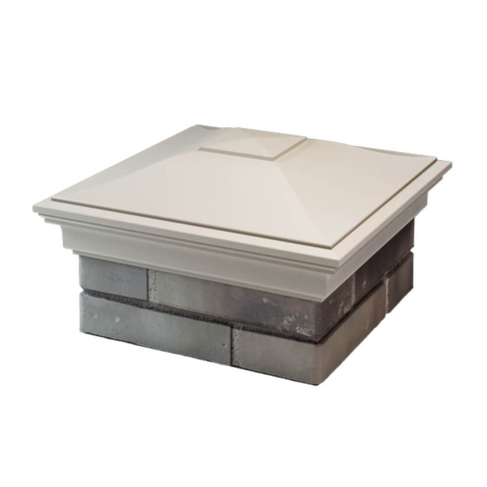 Колпак Zking Монблан Бежевый на столб 1.5х1.5 еврокирпича 0.7НФ (355х355мм) в Новокузнецке фото