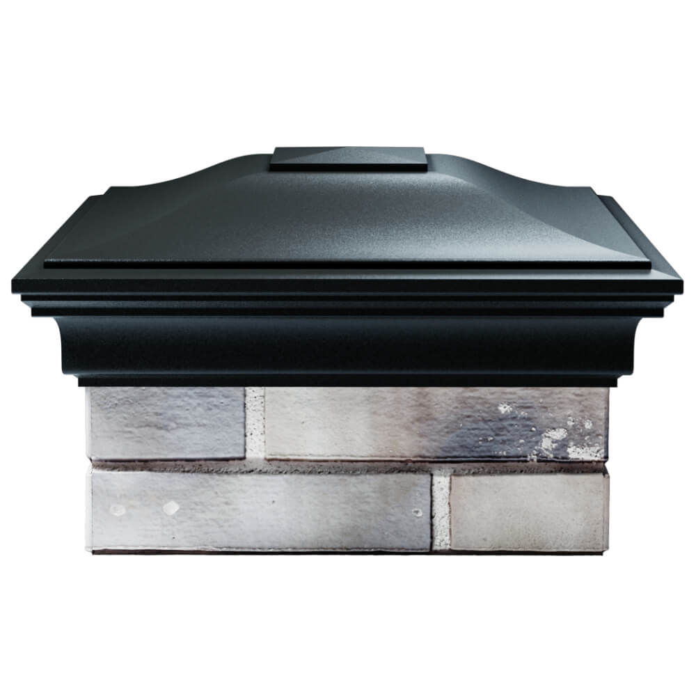 Колпак Zking Монблан Черный на столб 1.5х1.5 кирпича (385х385мм) Новокузнецк фото