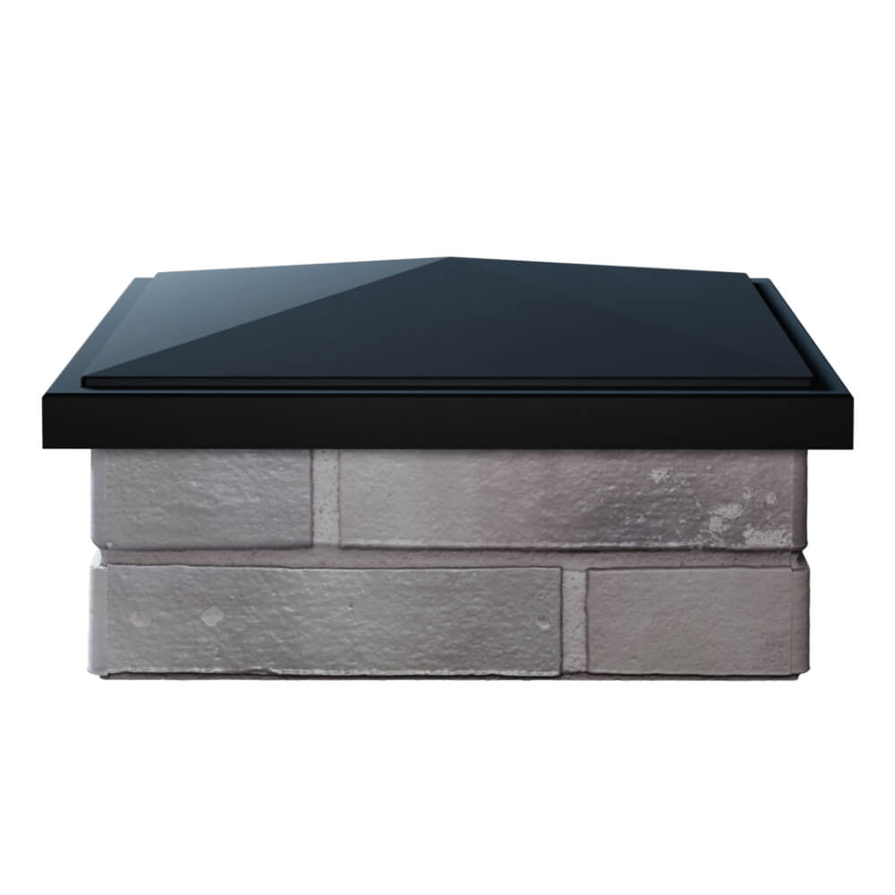 Колпак Zking БонаМоно Черный на столб 1.5х1.5 кирпича (385х385, 400х400мм) Новокузнецк фото