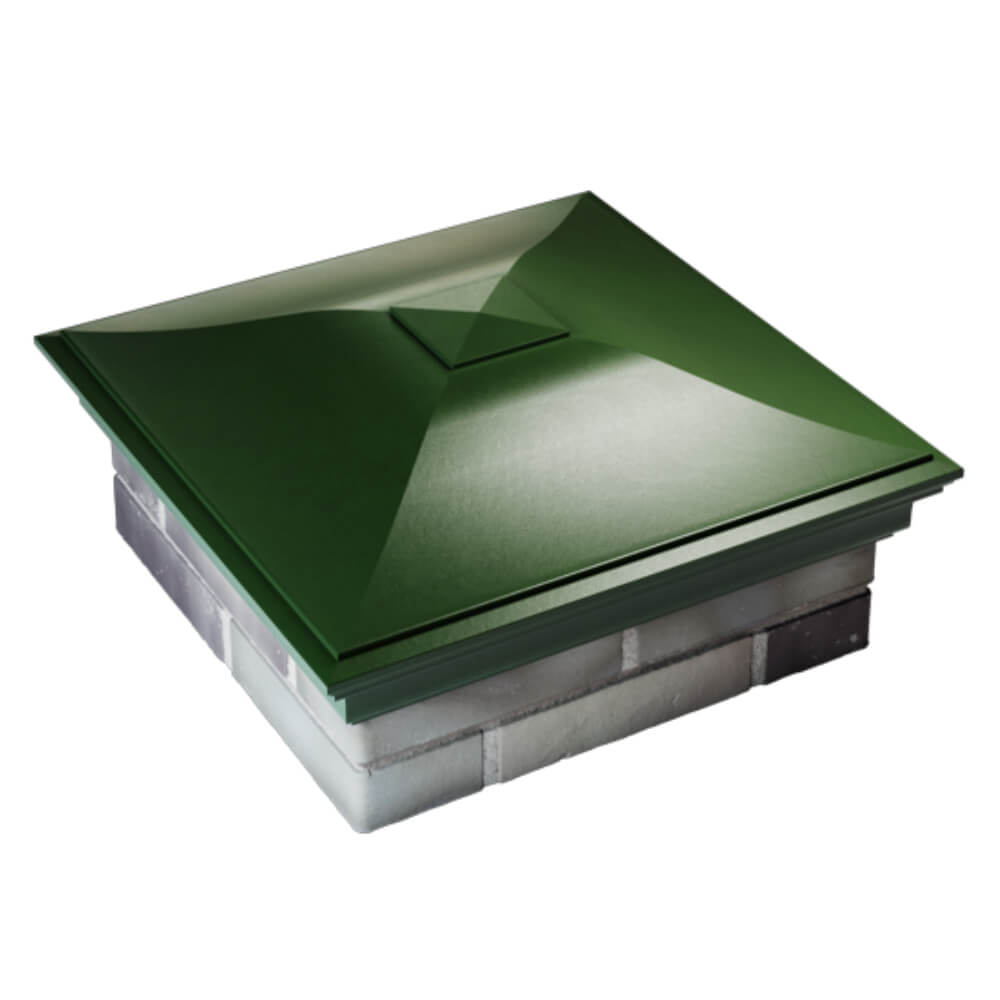 Колпак Zking Монблан Зеленый на столб 2х2 кирпича (515х515мм) Новокузнецк фото