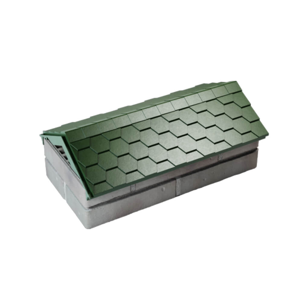 Парапет Zking Эверест Зеленый с посадкой на 1 кирпич (200/225/255мм) в Новокузнецке фото