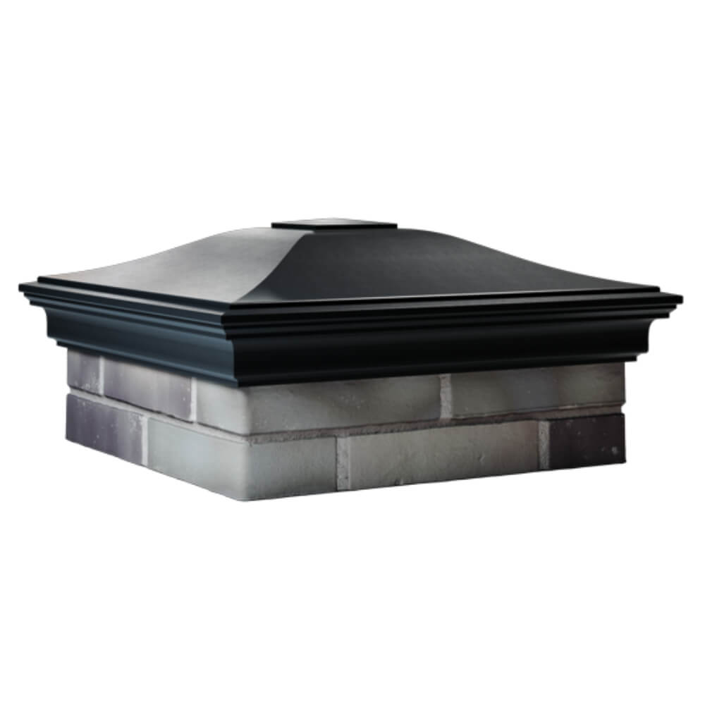 Колпак Zking Монблан Черный на столб 2х2 кирпича (515х515мм) в Новокузнецке фото