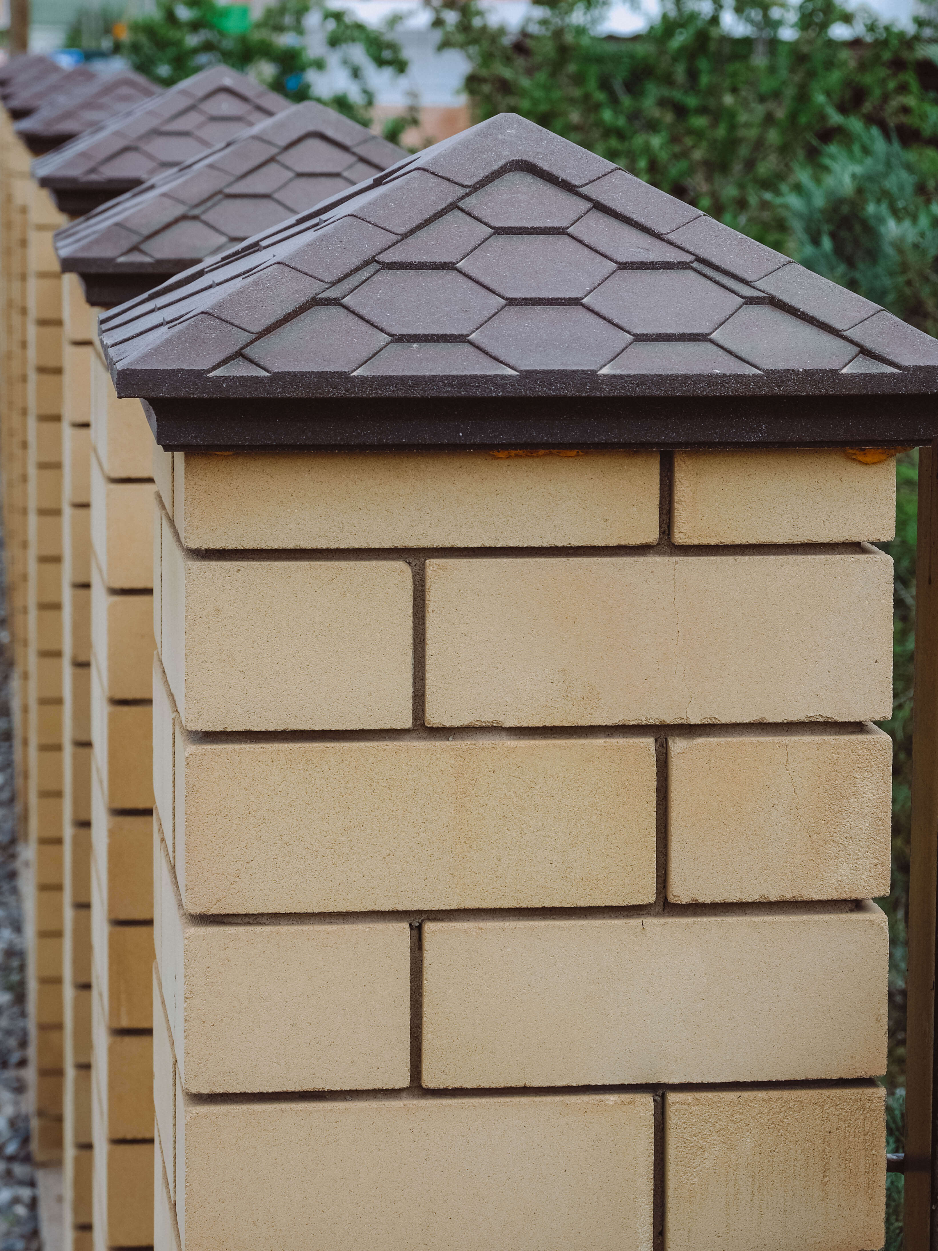 Колпак Zking Эверест Коричневый на столб 1.5х1.5 кирпича (390х390мм) в Новокузнецке фото