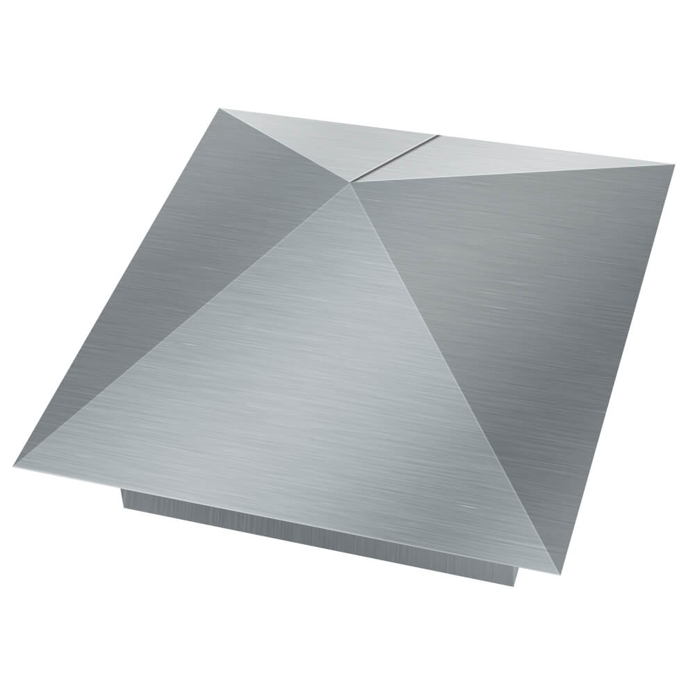 Колпак металлический 380х380мм оцинкованный заборный Новокузнецк фото