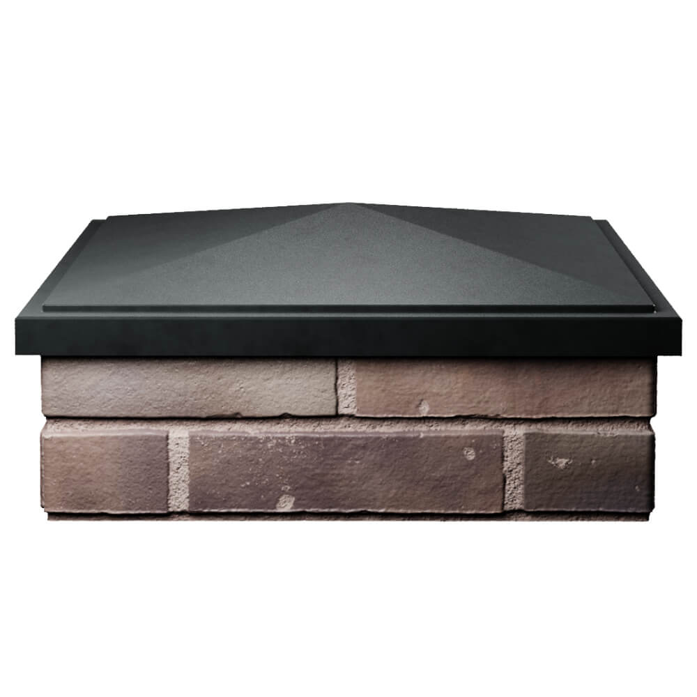 Колпак Zking БонаМоно Черный на столб 2х2 кирпича (515х515, 530х530мм) Новокузнецк фото