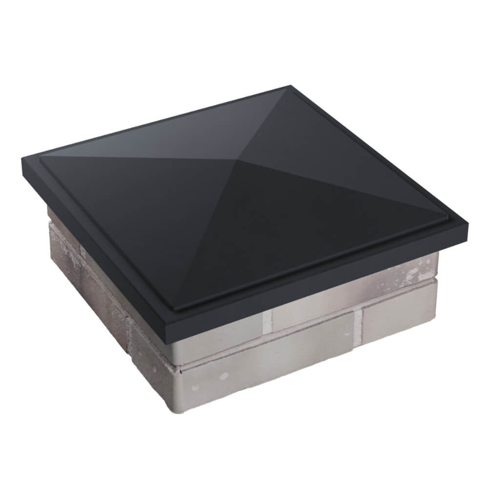 Колпак Zking БонаМоно Серый на столб 1.5х1.5 кирпича (385х385, 400х400мм) в Новокузнецке фото