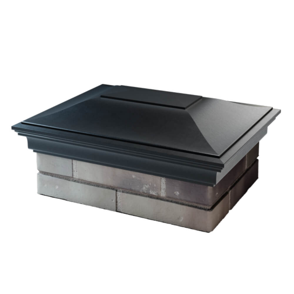 Колпак Zking Монблан Черный на столб 2х1.5 кирпича (515х385мм) в Новокузнецке фото