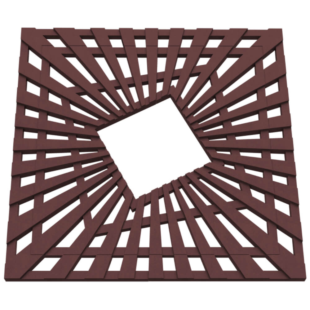 Приствольная решетка для дерева ZKING ATMOSPHERE 1.2х1.2м Коричневая в Новокузнецке фото