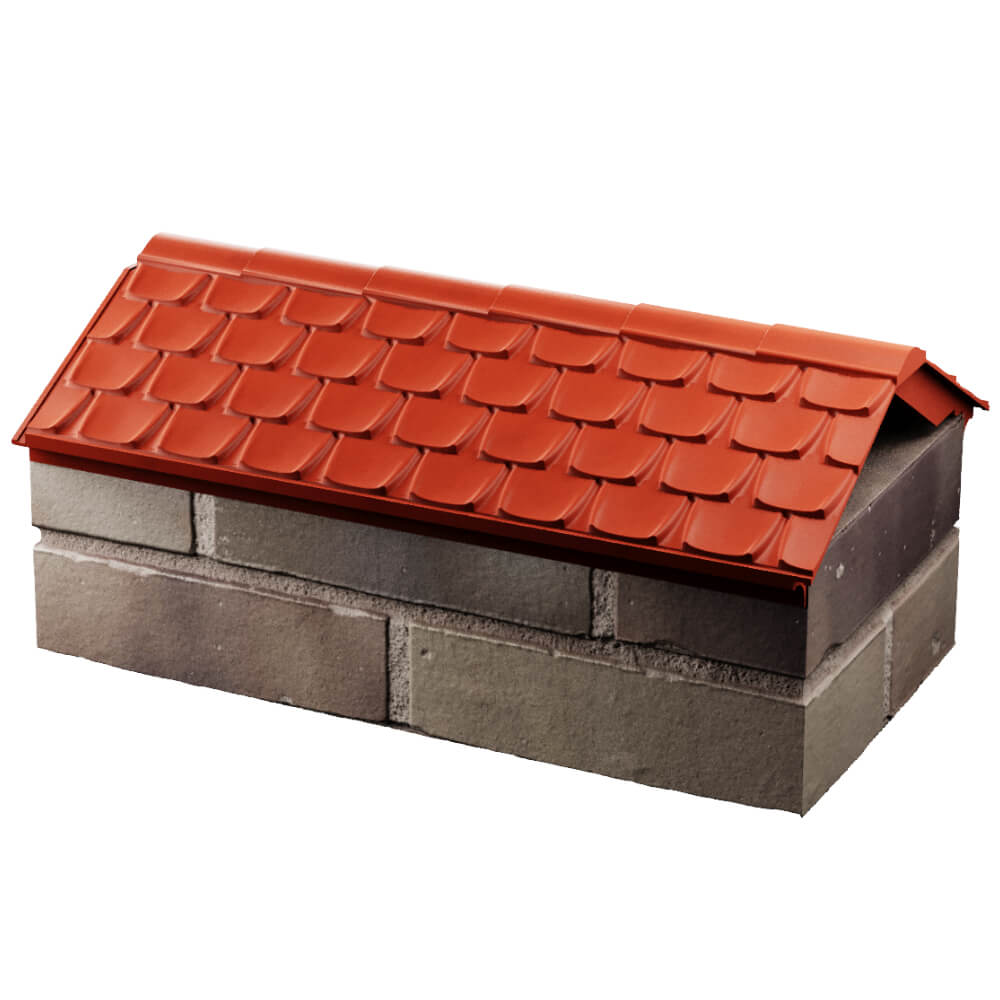 Парапет Zking Эльбрус Красный с посадкой на 1 кирпич (255мм) в Новокузнецке фото