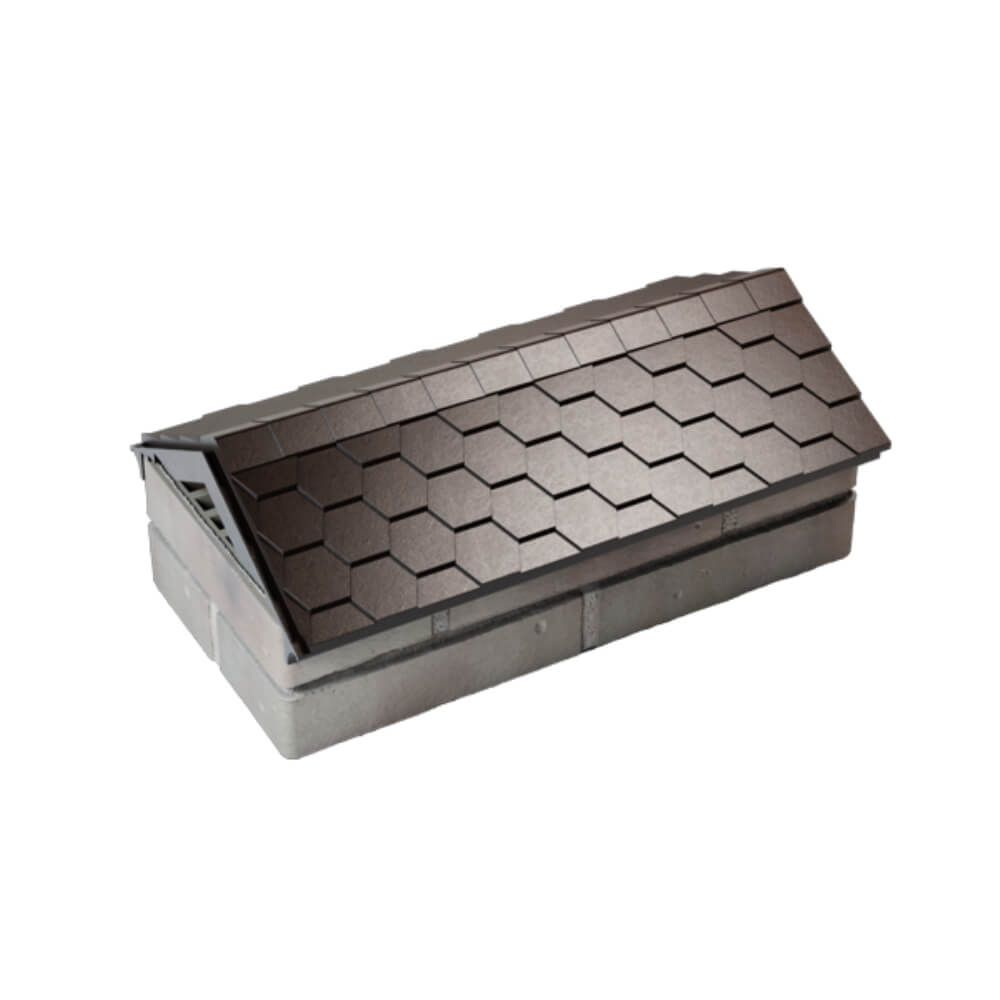 Парапет Zking Эверест Коричневый с посадкой на 1 кирпич (200/225/255мм) в Новокузнецке фото