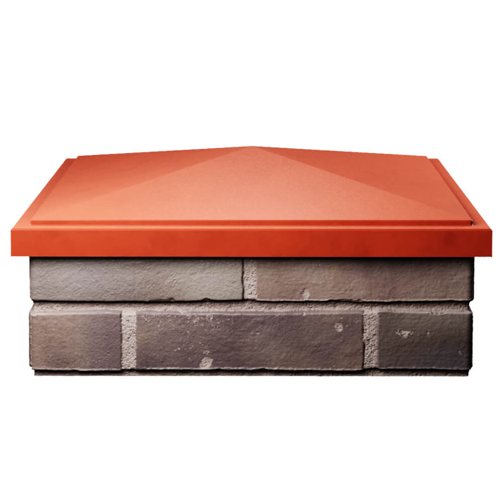 Колпак Zking БонаМоно Красный на столб 2х2 кирпича (515х515, 530х530мм) Новокузнецк фото