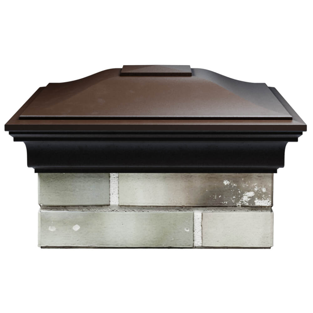 Колпак Zking Монблан Коричневый на столб 1.5х1.5 кирпича (385х385мм) Новокузнецк фото