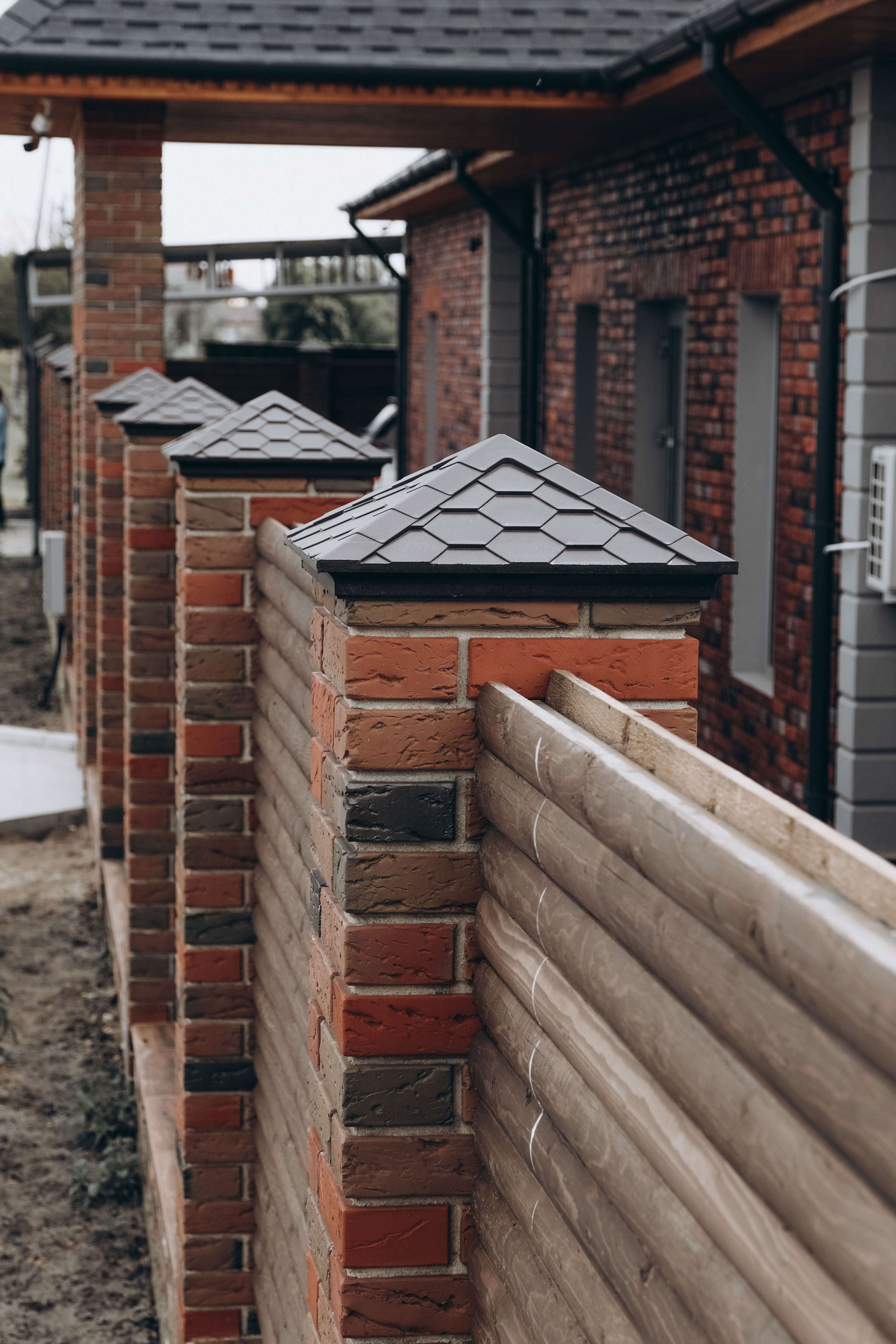 Колпак Zking Эверест Коричневый на столб 1.5х1.5 кирпича (390х390мм) в Новокузнецке фото