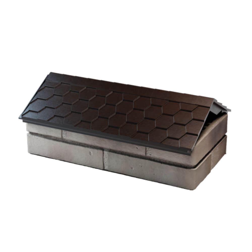 Парапет Zking Эверест Коричневый с посадкой на 1 кирпич (200/225/255мм) в Новокузнецке фото