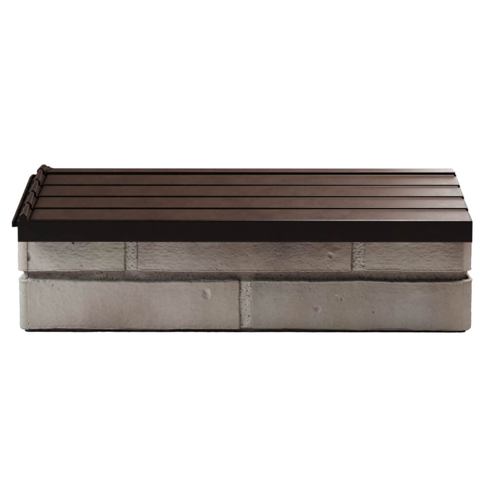 Парапет Zking Бона ХайТек Коричневый с посадкой на 1 кирпич (200/225/255мм) в Новокузнецке фото