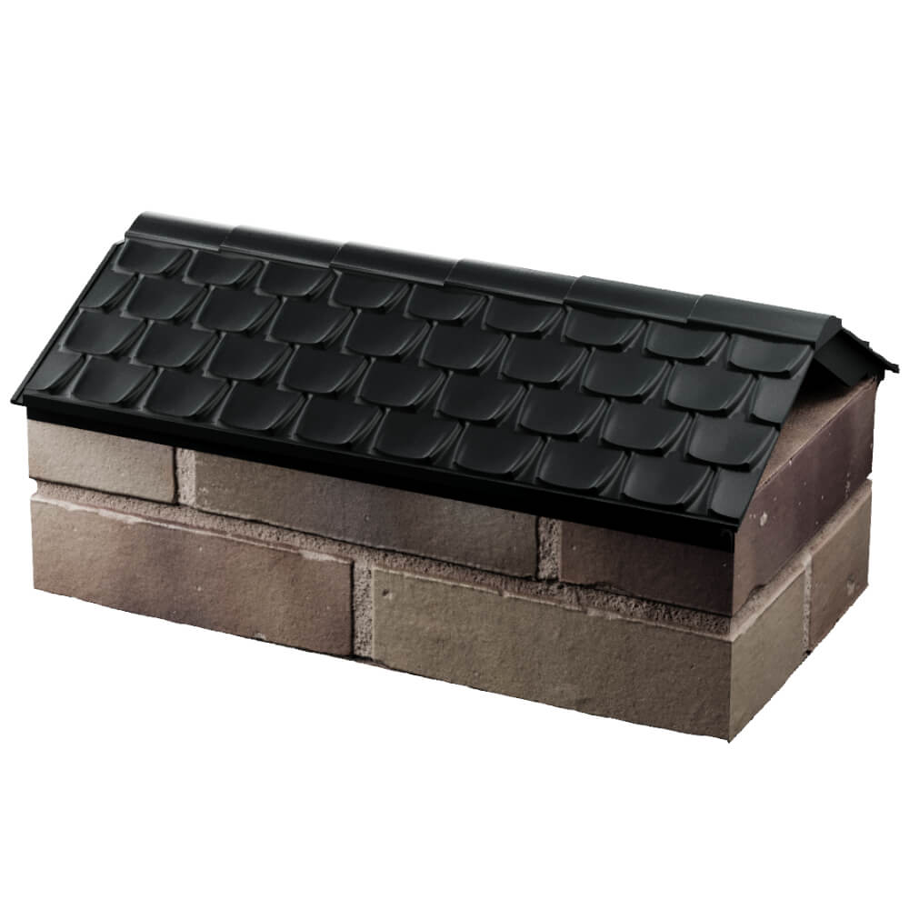 Парапет Zking Эльбрус Черный с посадкой на 1 кирпич (255мм) в Новокузнецке фото