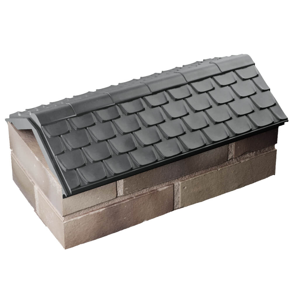 Парапет Zking Эльбрус Серый с посадкой на 1 кирпич (255мм) в Новокузнецке фото