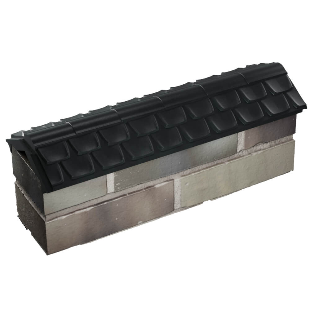 Парапет Zking Эльбрус Черный с посадкой на 0.5 кирпича (130мм) в Новокузнецке фото