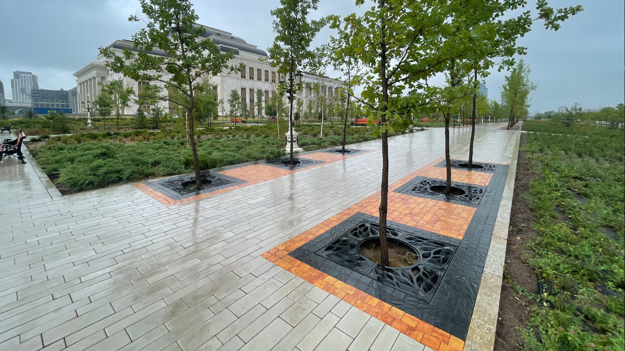 Приствольная решетка для дерева ZKING CRUST 1.2х1.2м Черная в Новокузнецке фото