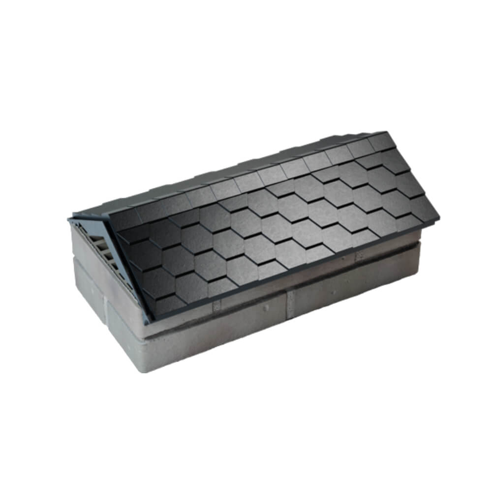 Парапет Zking Эверест Черный с посадкой на 1 кирпич (200/225/255мм) в Новокузнецке фото