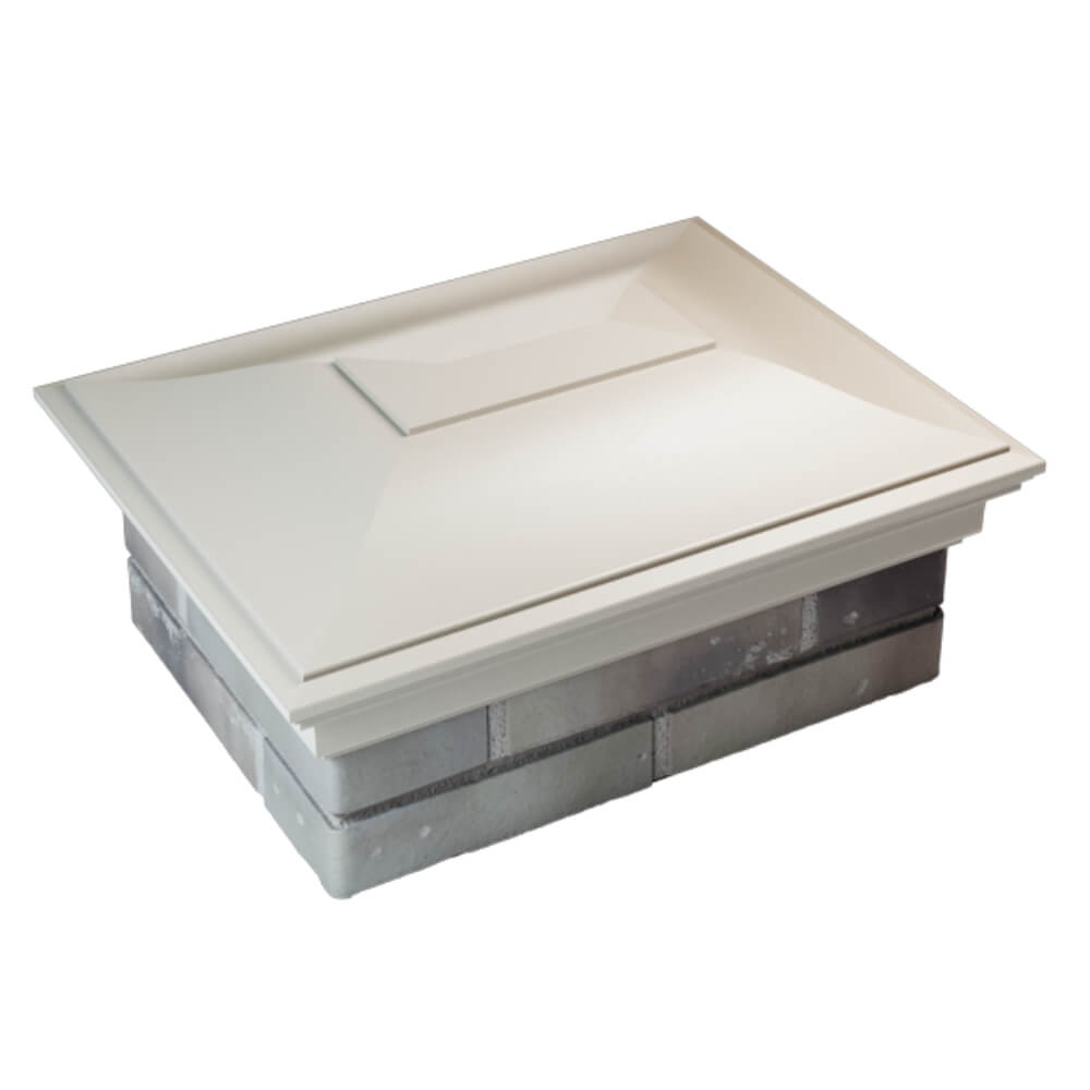 Колпак Zking Монблан Бежевый на столб 2х1.5 кирпича (515х385мм) Новокузнецк фото