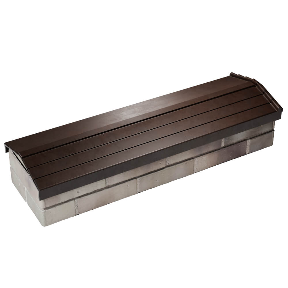 Парапет Zking Бона ХайТек Коричневый посадка на 0.5 кирпича (130мм) в Новокузнецке фото