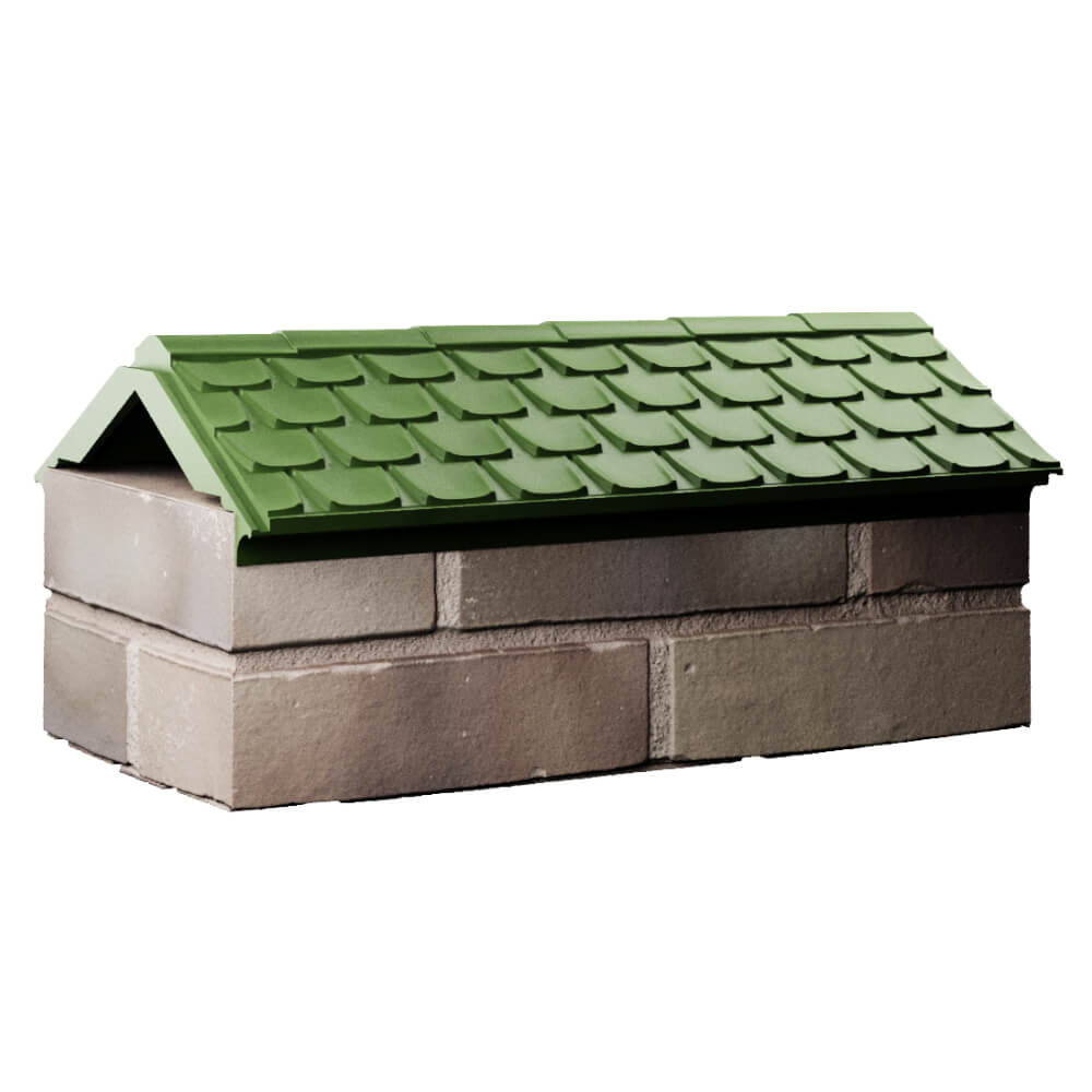 Парапет Zking Эльбрус Зеленый с посадкой на 1 кирпич (255мм) Новокузнецк фото