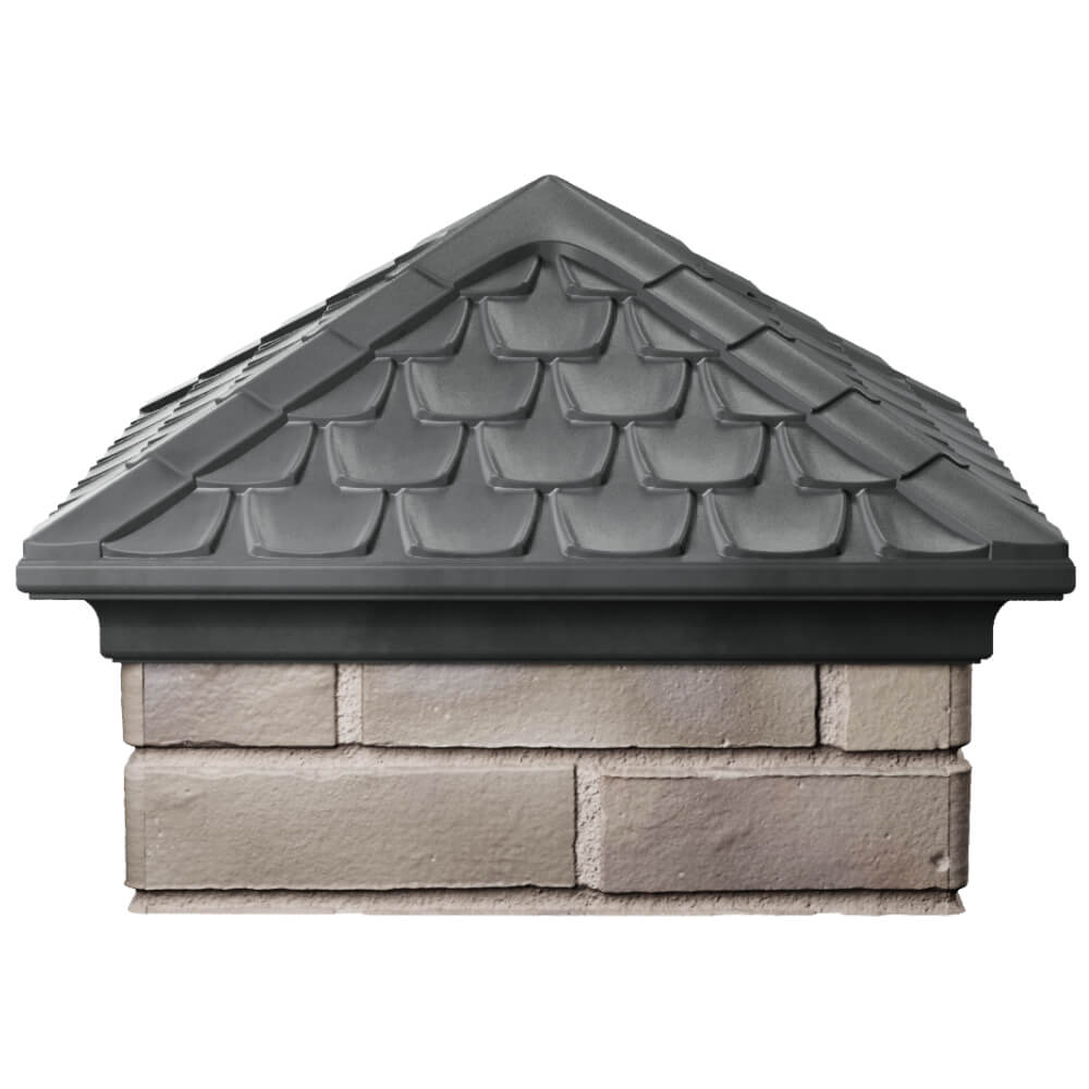 Колпак Zking Эльбрус Серый на столб 1.5х1.5 кирпича (385х385мм) Новокузнецк фото