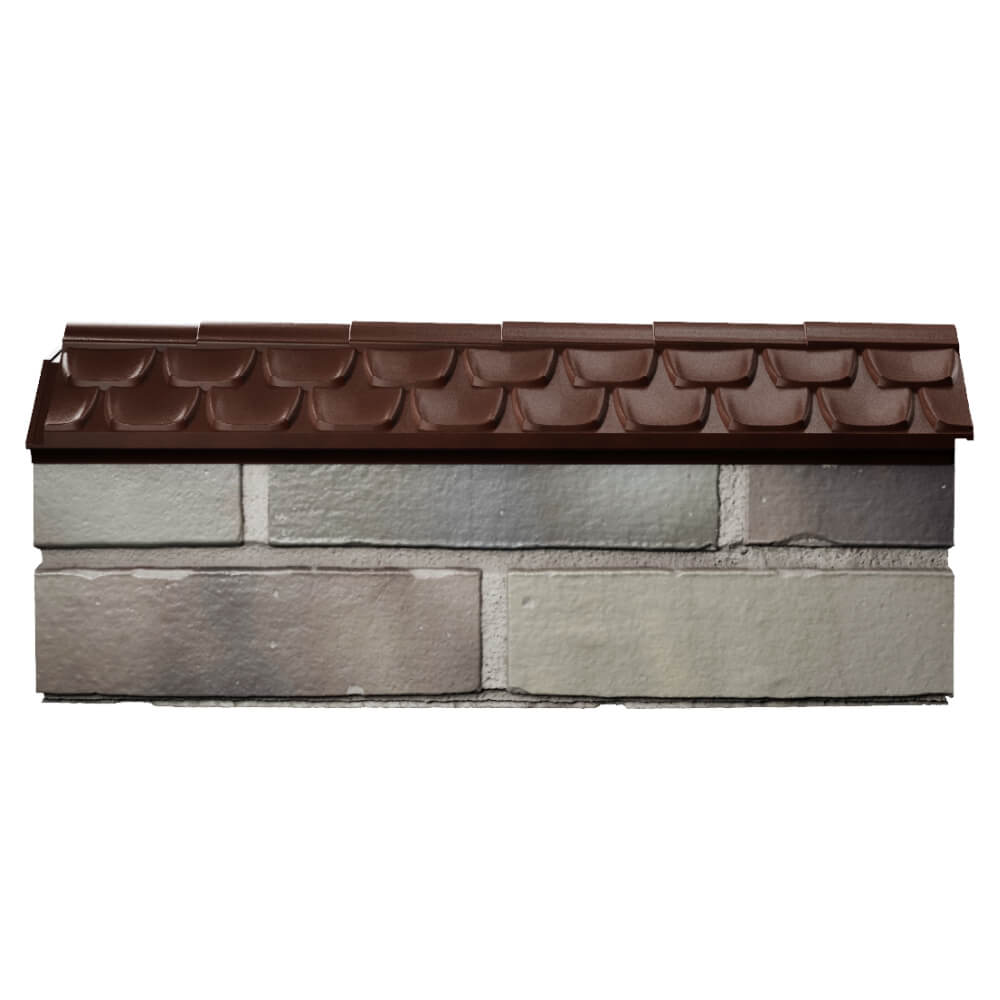 Парапет Zking Эльбрус Коричневый с посадкой на 0.5 кирпича (130мм) в Новокузнецке фото
