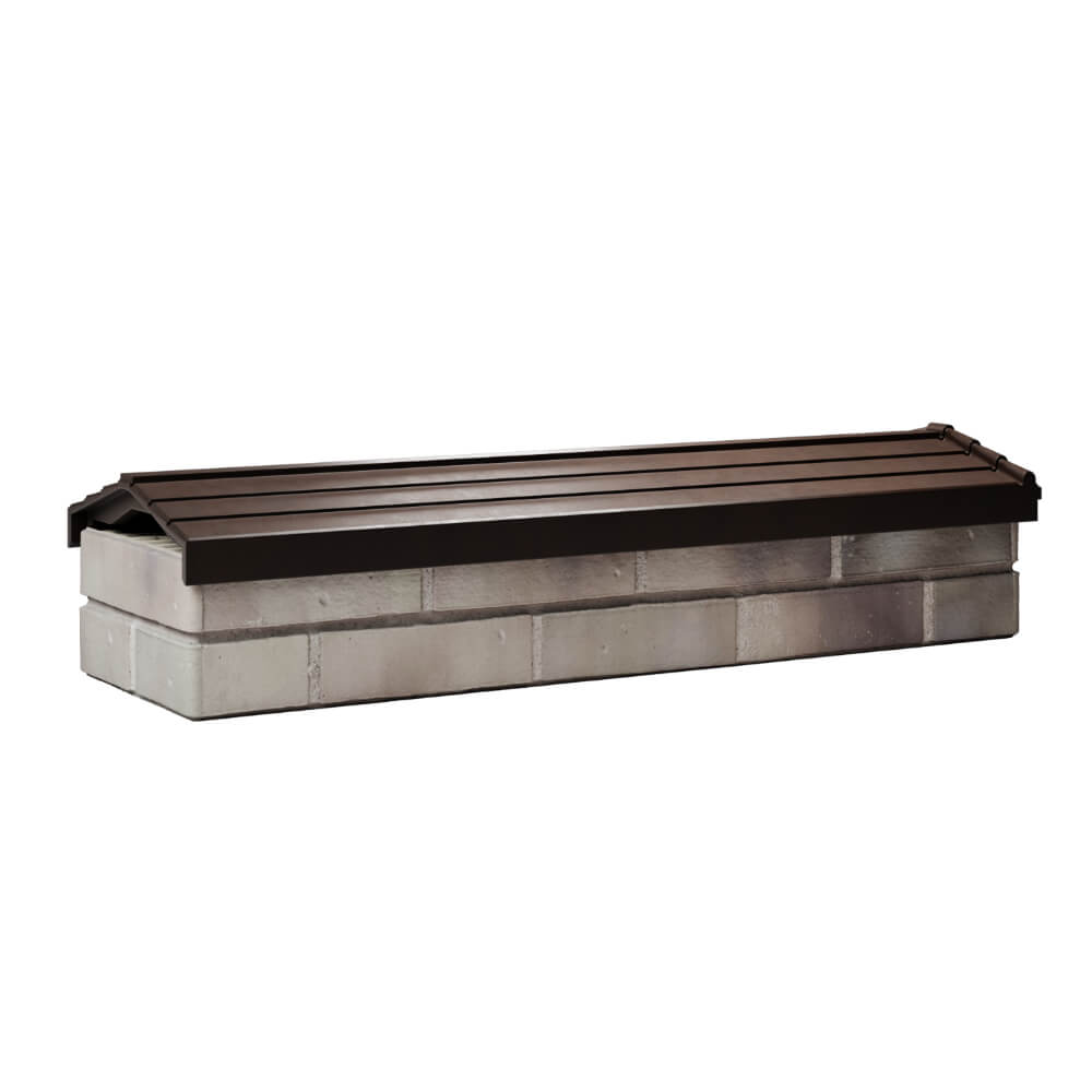 Парапет Zking Бона ХайТек Коричневый посадка на 0.5 кирпича (130мм) Новокузнецк фото